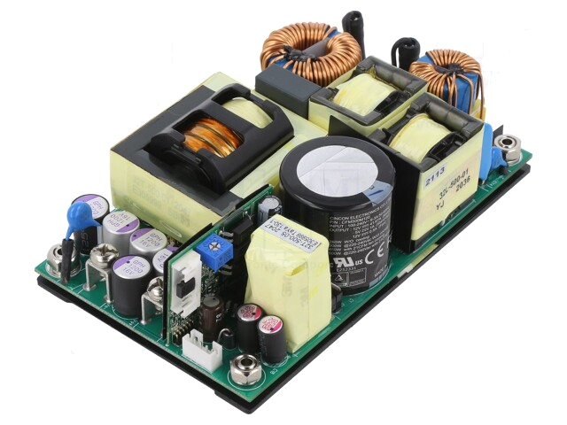 Voedingseenheid: schakelende; open; 390/500W; 80÷264VDC; 25A