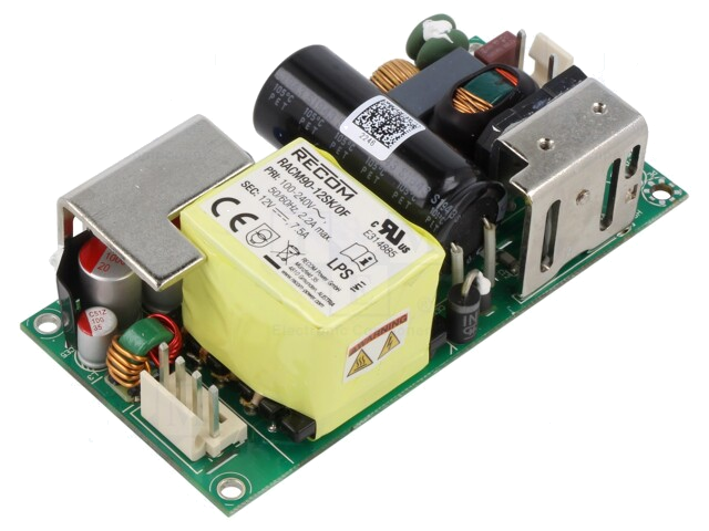 Voedingseenheid: schakelende; open; 90W; 85÷264VAC; 12VDC; 7500mA