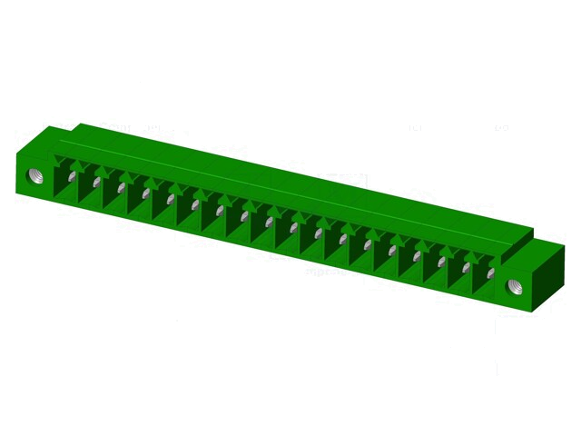 Connector: ontkoppelbare terminal strip; contact; mannelijk