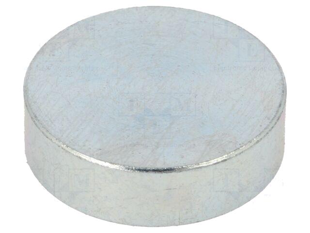 Magneet: vast; samarium, kobalt; 150N; Ø: 25mm; H: 7mm; staal