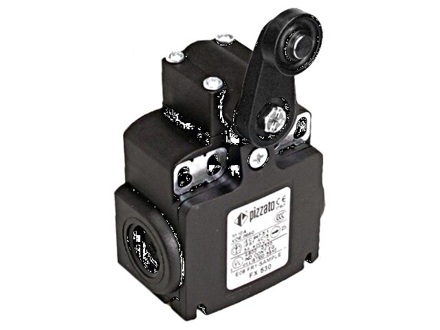 Eindschakelaar; hendel R 35mm, roller van kunststof Ø18mm