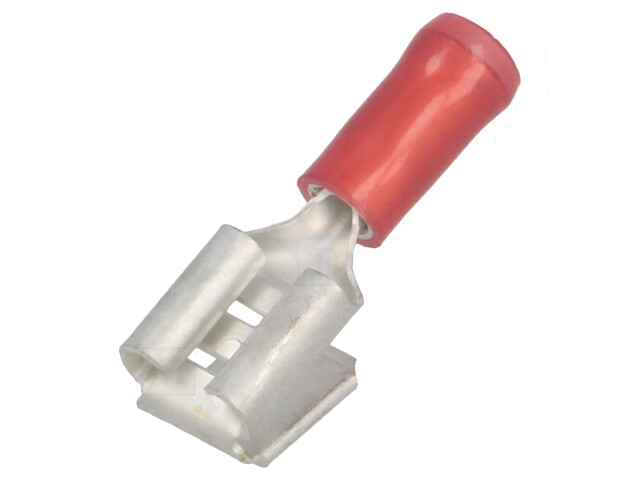 Connector: vlak; 6,3mm; 0,8mm; vrouwelijk/mannelijk; 0,3÷1,5mm2