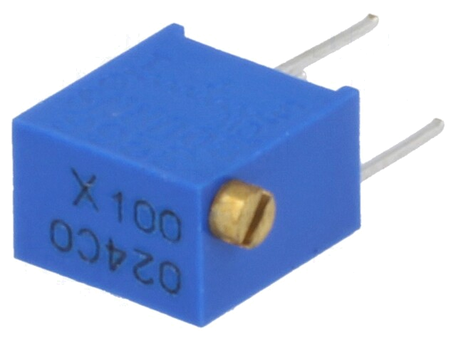 Potentiometer: montage-; meerslagen; 10Ω; 250mW; ±10%; lineair