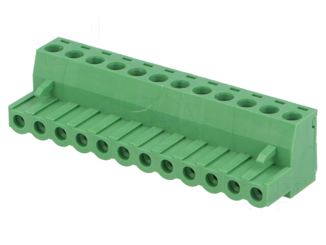 Ontkoppelbare terminal strip; Contactr: 5,08mm; banen: 12; recht