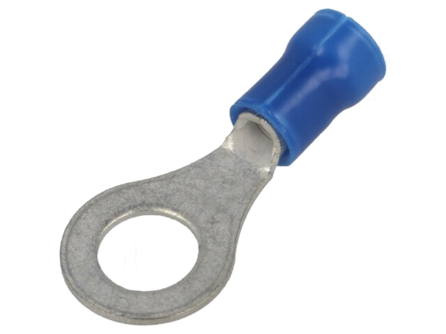 Uiteinde: oog; M6; 1÷2,5mm2; klemmen; voor draad; geïsoleerd; blauw