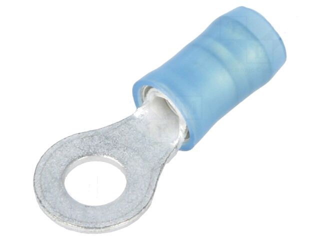 Uiteinde: oog; M4; Ø: 4,17mm; 1,25÷2mm2; klemmen; voor draad; blauw