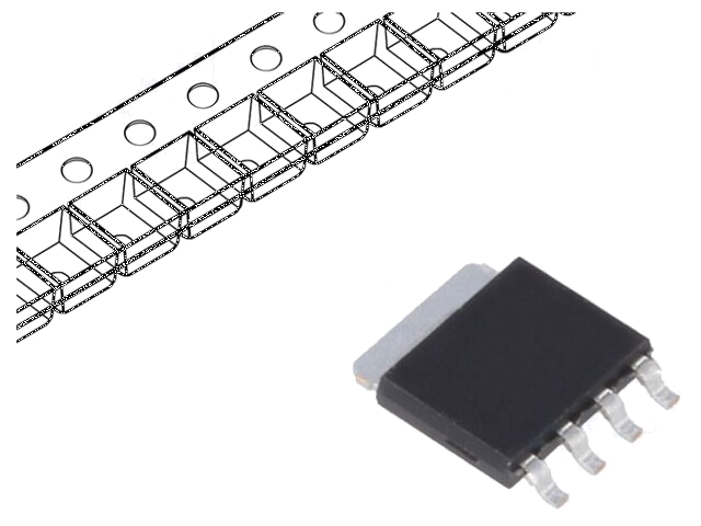 Transistor: N-MOSFET; unipolair; 40V; 83A; Idm: 472A; 106W