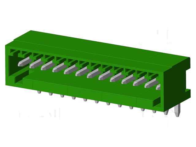 Connector: ontkoppelbare terminal strip; contact; mannelijk