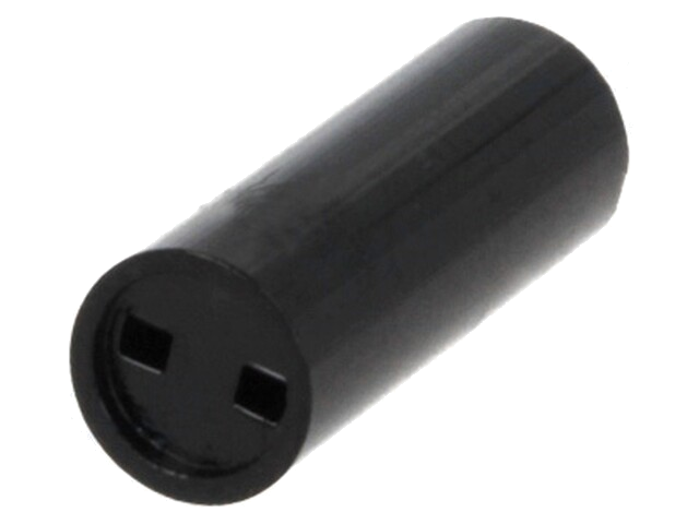 Afstandbus; LED; Øext: 5mm; ØLED: 3mm; L: 16mm; zwart