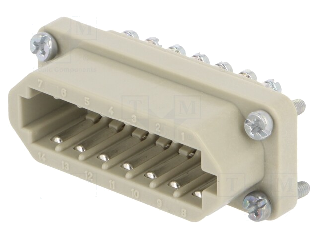 Connector: HDC; vrouwelijk; EPIC STA; PIN: 14; maat H-A 10; 7,5A