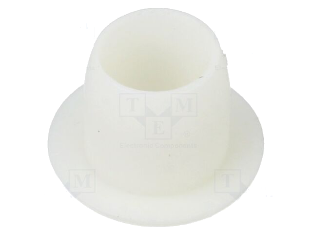 Afsluitdopje; H: 6,5mm; indrukken; Flensdiam: 11mm; wit; LDPE