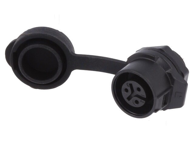 Connector: rond; contact; maat 12; 02; vrouwelijk; PIN: 3; verguld
