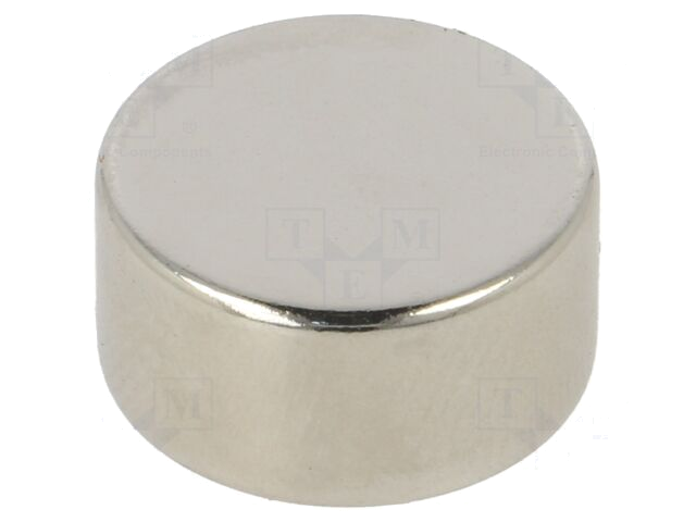 Magneet: vast; neodymium; 54N; Ø: 16mm; H: 8mm