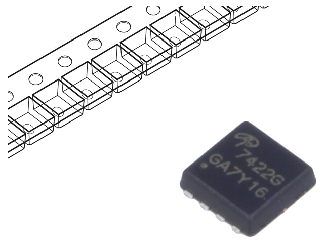 Transistor: N-MOSFET; unipolair; 30V; 32A; 11W; DFN8; 3x3mm