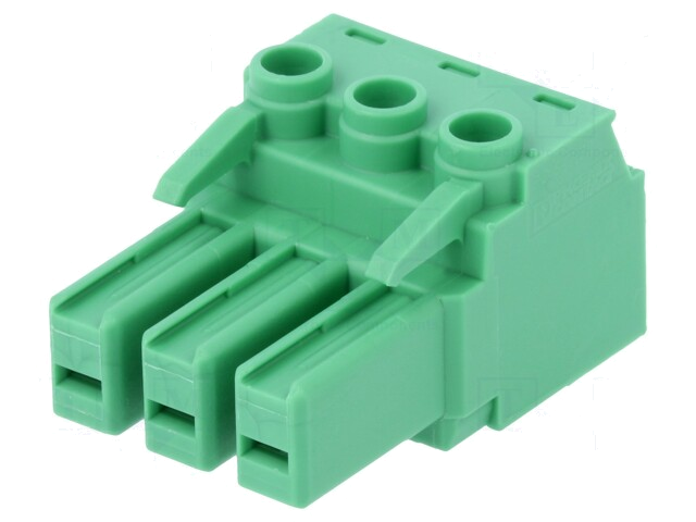 Ontkoppelbare terminal strip; 7,62mm; banen: 3; recht; stekker