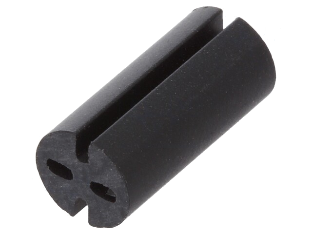 Afstandbus; LED; Øext: 5,1mm; ØLED: 5mm; L: 11mm; zwart; UL94V-0