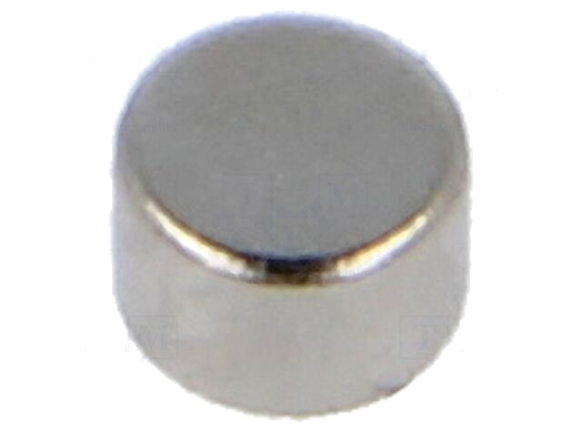 Magneet: vast; neodymium; 1,5N; Ø: 3mm; H: 2mm