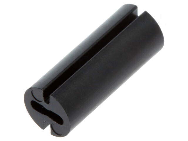 Afstandbus; LED; Øext: 4,8mm; ØLED: 3mm; L: 12mm; zwart; UL94V-0