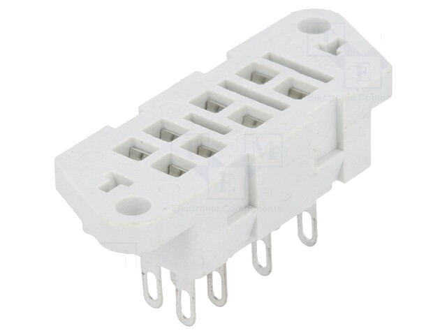 Socket; PIN: 8; 5A; 250VAC; op paneel; solderen; Serie: R2M; -40÷70°C