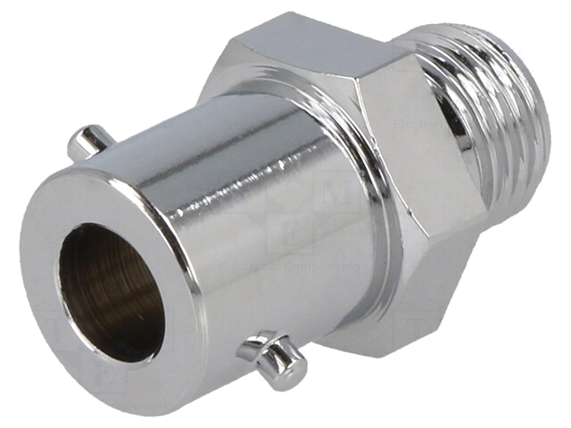 Bajonet contrastekker; messing,nikkel; 12,3mm; Schroefdr: G 1/4