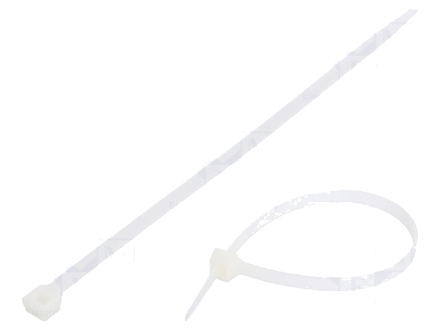 Kabelbinder; L: 250mm; W: 7,6mm; polyamide; 533N; natuurlijk