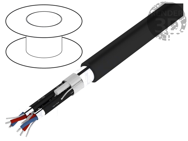 Leiding: voor luidsprekers; HELUSOUND®; 2x2x0,22mm2; koord; zwart