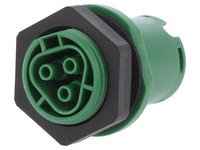 Connector: rond; contact; RST; vrouwelijk; PIN: 3; verzilverd; 20A