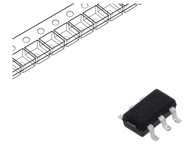 Diode: TVS netwerk; 6V; 0,225W; SC74; Ch: 4; rol,band