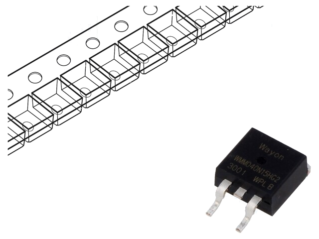 Transistor: N-MOSFET; unipolair; TO263