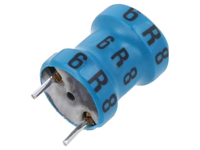Smoorspoel: ferriet; 6,8uH; 6,3A; 30mΩ; ±20%; 10kHz