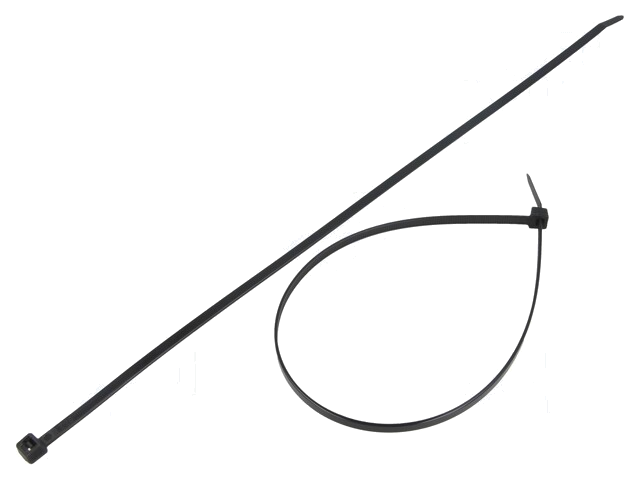 Kabelbinder; L: 380mm; W: 4,8mm; polyamide; 222N; zwart; Ømax: 108mm