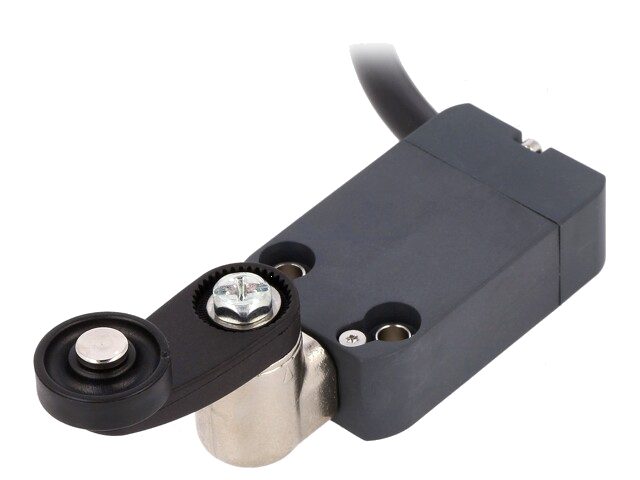 Eindschakelaar; hendel R 35mm, roller van metaal Ø18mm; IP67