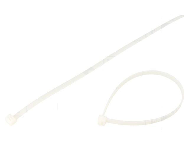 Kabelbinder; L: 350mm; W: 7,6mm; polyamide; 533N; natuurlijk