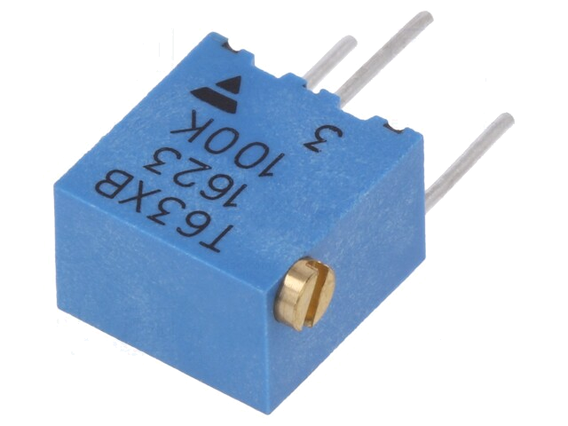 Potentiometer: montage-; meerslagen; 100kΩ; 250mW; ±10%; lineair