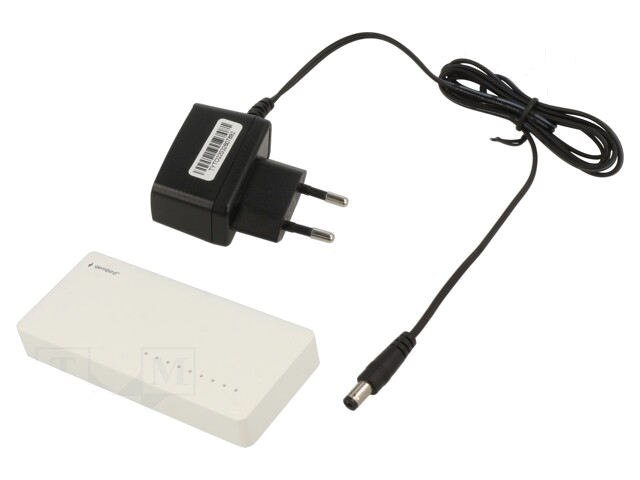 Switch Gigabit Ethernet; wit; DC,WAN: RJ45-aansluiting x8