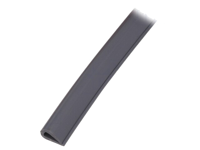 Randbescherming; PVC; L: 10m; grijs; H: 13mm; W: 6,5mm; -30÷70°C