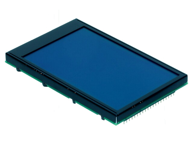 Display: LCD; grafisch; 240x128; STN Negative; blauw; 113x70mm