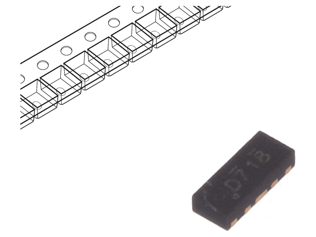 Diode: TVS netwerk; 6V; DFN10; Eigenschappen: ESD bescherming