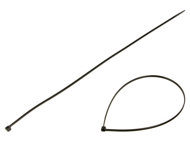Kabelbinder; L: 370mm; W: 3,6mm; polyamide; 180N; zwart; 100st.