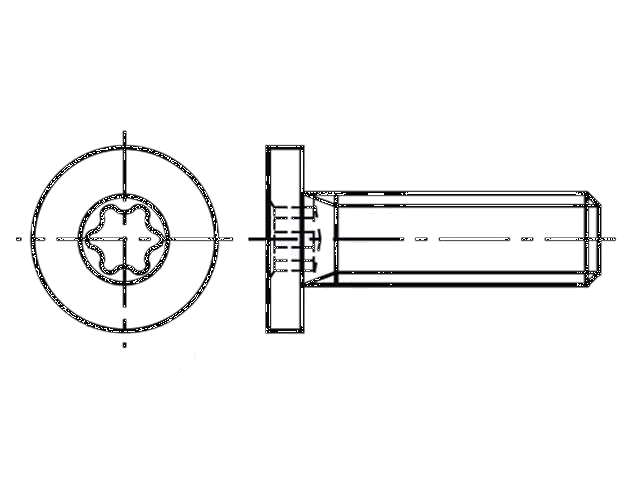 Schroef; M5x12; 0,8; Kop: cilinder; Torx®; TX10; roestvrij staal