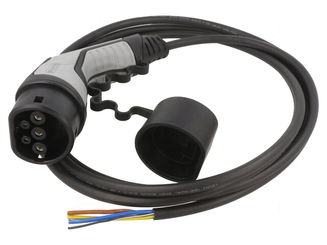Kabel: eMobility; 1x0,5mm2,3x2,5mm2; 250V; 5kW; IP44; 4m; 20A