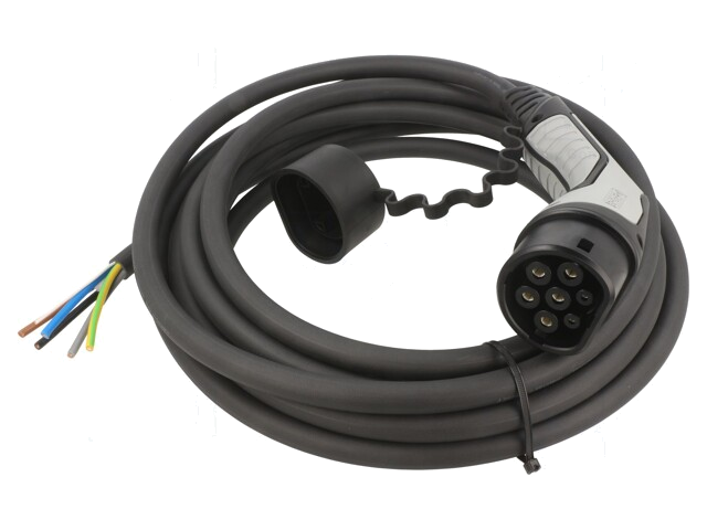 Kabel: eMobility; 1x0,5mm2,5x6mm2; 480V; 26,6kW; IP44; 7m; 32A