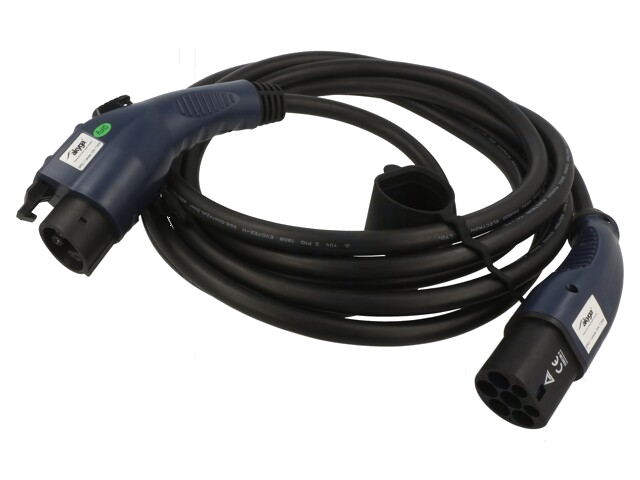 Kabel: eMobility; 2x0,5mm2,3x6mm2; 7,2kW; IP54; Type 1,Type 2