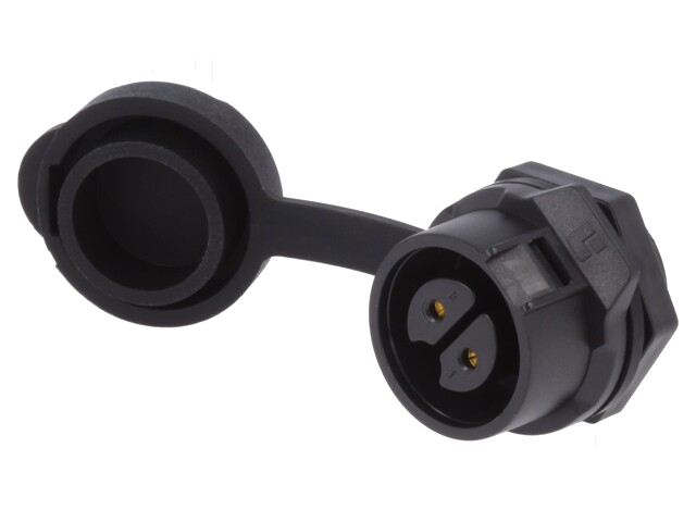 Connector: rond; contact; maat 16; 02; vrouwelijk; PIN: 2; verguld