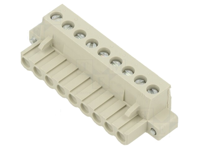 Ontkoppelbare terminal strip; 5,08mm; banen: 9; recht; stekker