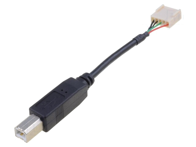 Verloopstuk: kabel-adapter; USB-B-stekker,stekker 5pin; USB 2.0