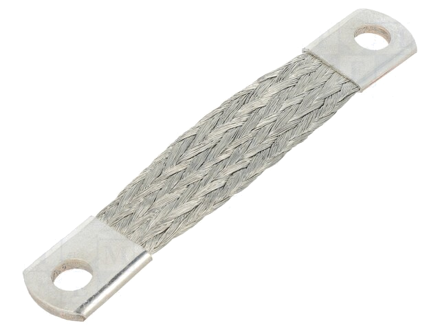 Vlechtwerk; tape; 25mm2; Ø1: 8,5mm; Ø2: 8,5mm; L: 0,1m; -20÷125°C