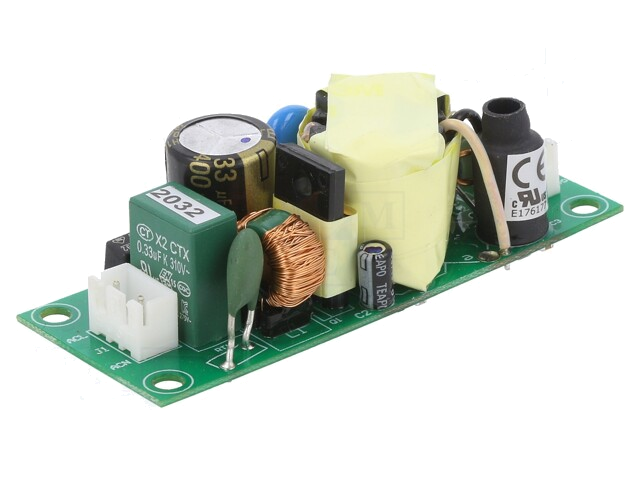 Voedingseenheid: schakelende; open; 25W; 90÷264VAC; 12VDC; 2,1A
