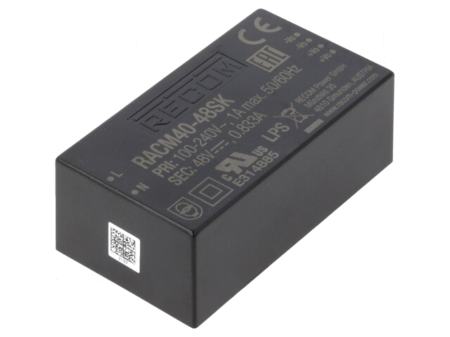 Voedingseenheid: schakelende; open; 40W; 120÷370VDC; 80÷264VAC