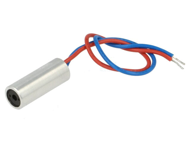 Module: laser; 0,4mW; rood; punt; 635nm; 4,5÷5,5VDC; 15÷45mA